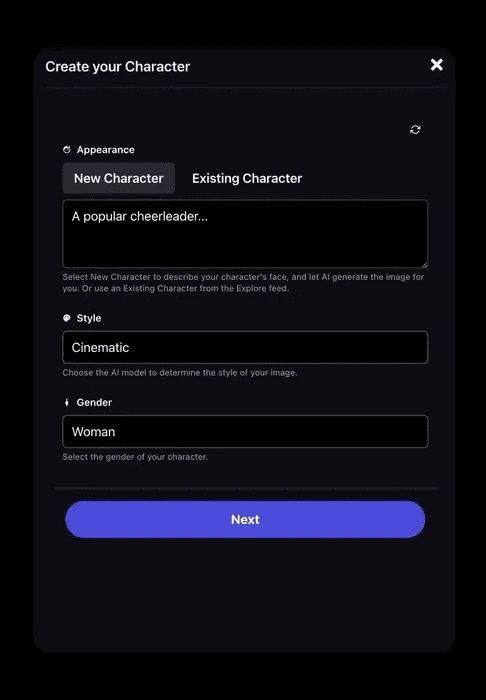 NSFW AI Dream Girl customizer: create personalized AI characters with specific looks, emotions, and outfits