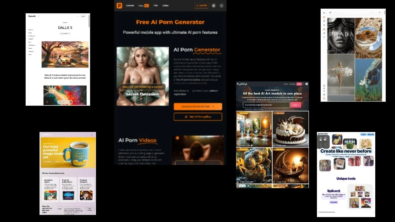 ⚔️ PromptChan AI vs. Top AI Generators (2025) 1 PromptChan AI vs top AI image generators 2025 – NSFW and SFW platforms comparison interface