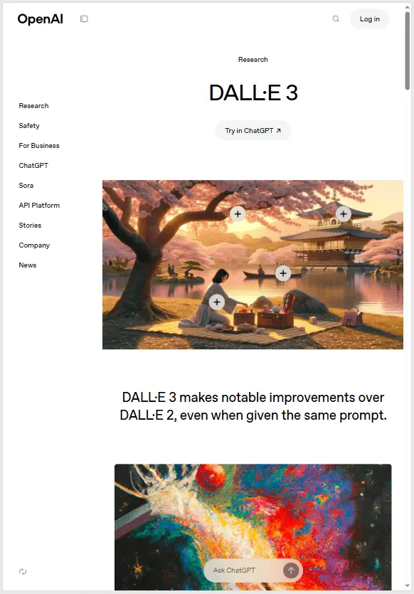 DALL·E 3 AI image generation by OpenAI with ChatGPT integration for photorealistic commercial content